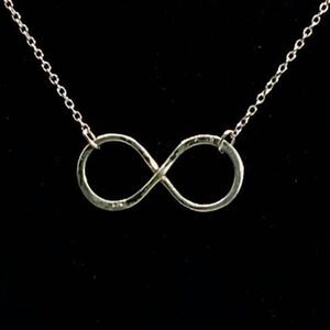 ALF Sterling 925 Silver Infinity Circle & 18” Chain